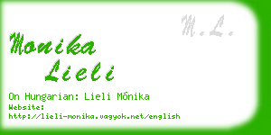 monika lieli business card